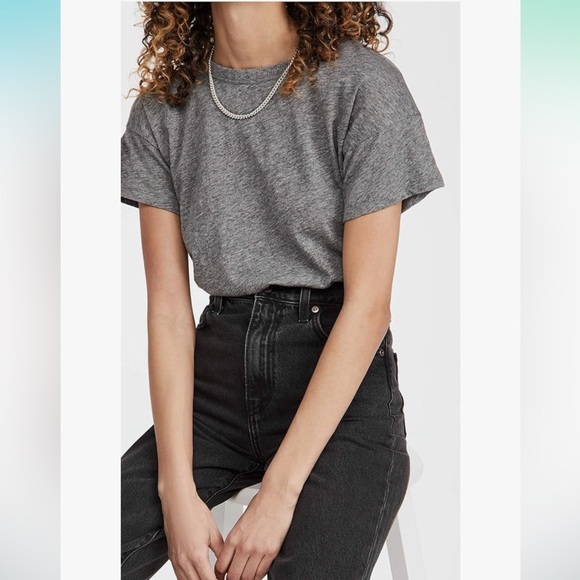 Madewell Women's Whisper Cotton Rib Crewneck Tee - Picture 2 of 4